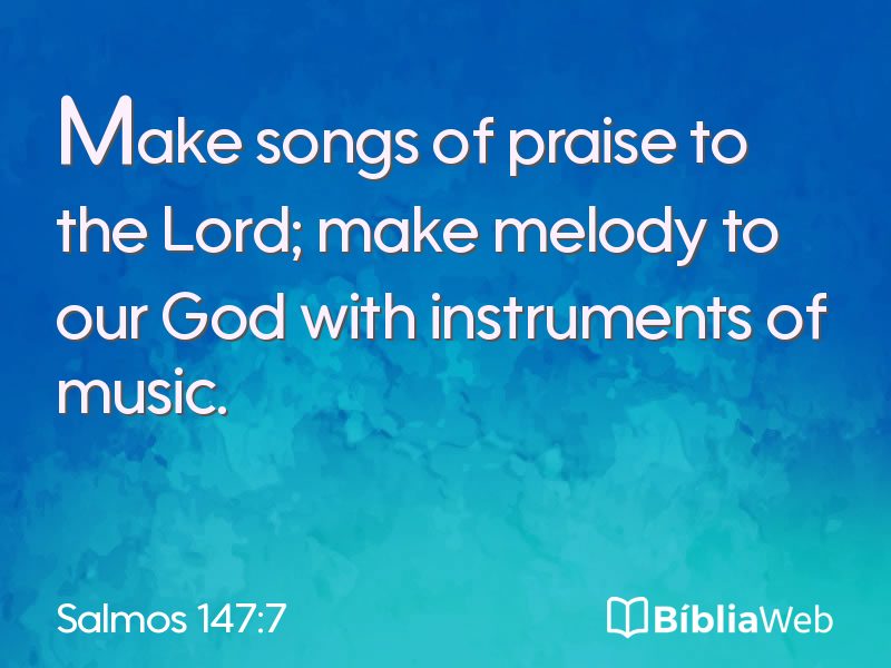 Salmos 147:7 em imagem para compartilhar
