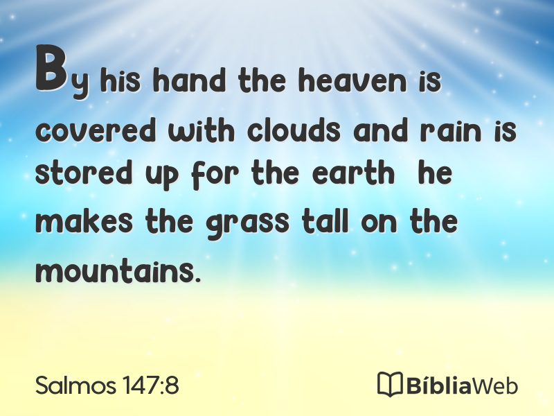 Salmos 147:8 em imagem para compartilhar