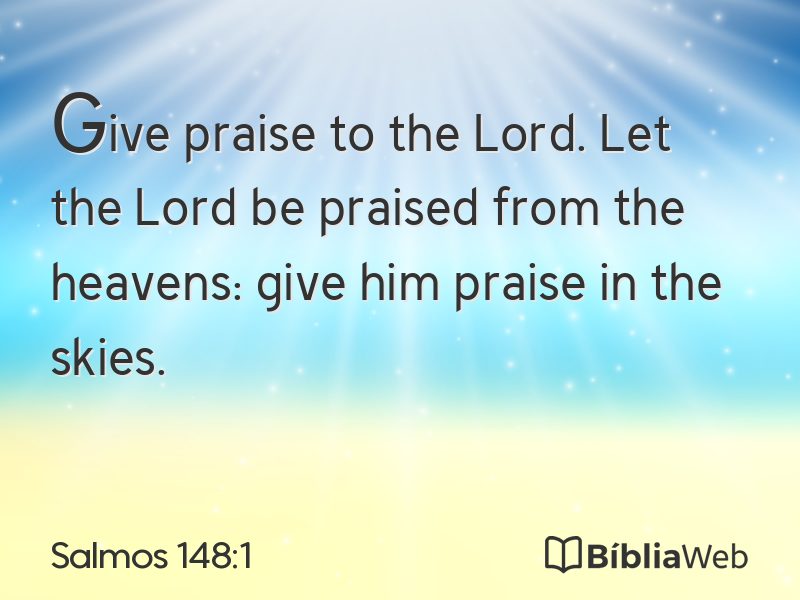 Salmos 148:1 em imagem para compartilhar