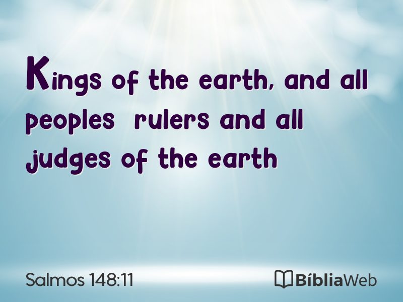 Salmos 148:11 em imagem para compartilhar