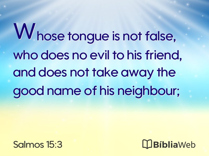Salmos 15:3 em imagem para compartilhar