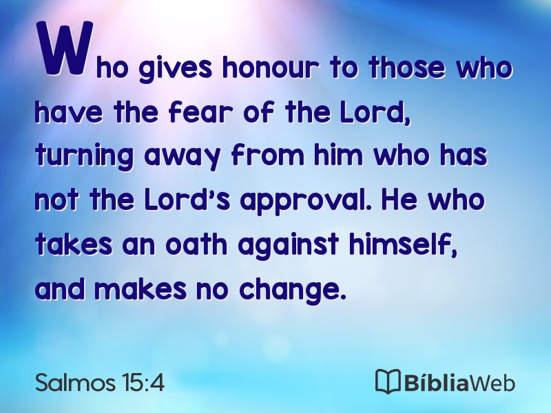 Salmos 15:4 em imagem para compartilhar