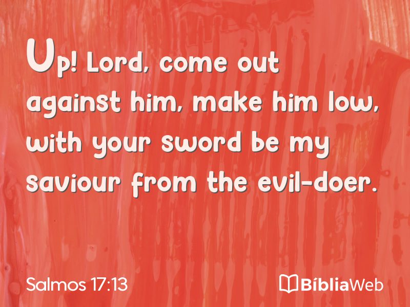 Salmos 17:13 em imagem para compartilhar