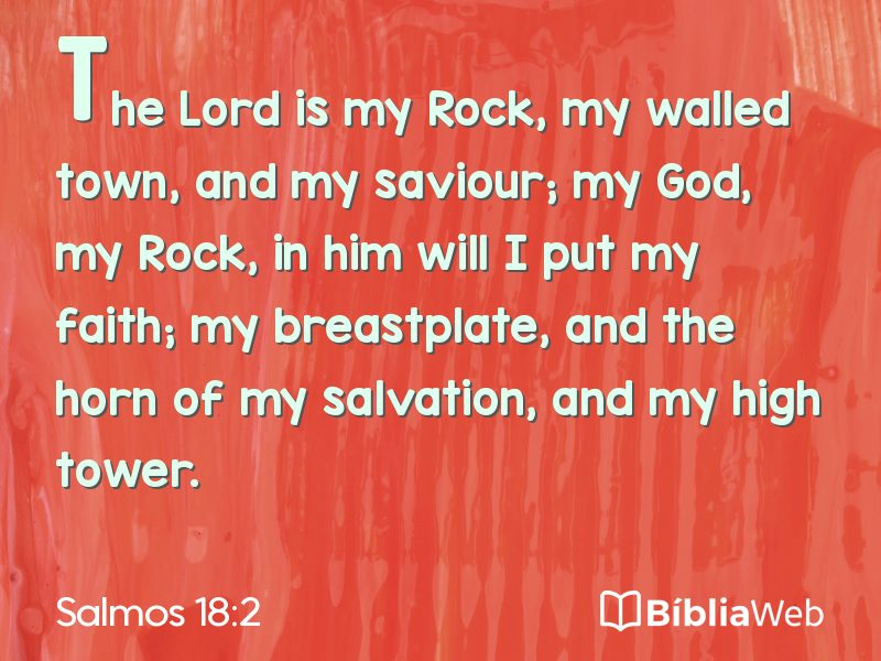 Salmos 18:2 em imagem para compartilhar