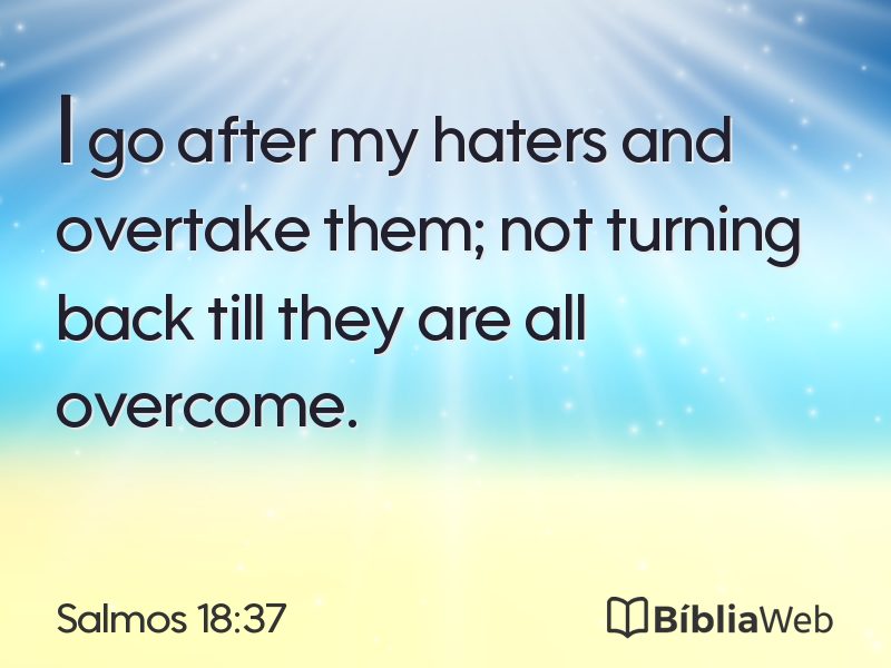 Salmos 18:37 em imagem para compartilhar