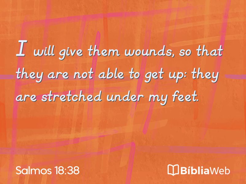 Salmos 18:38 em imagem para compartilhar