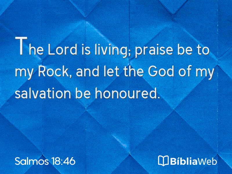 Salmos 18:46 em imagem para compartilhar