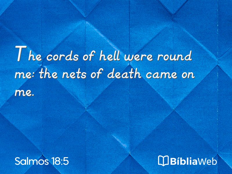 Salmos 18:5 em imagem para compartilhar