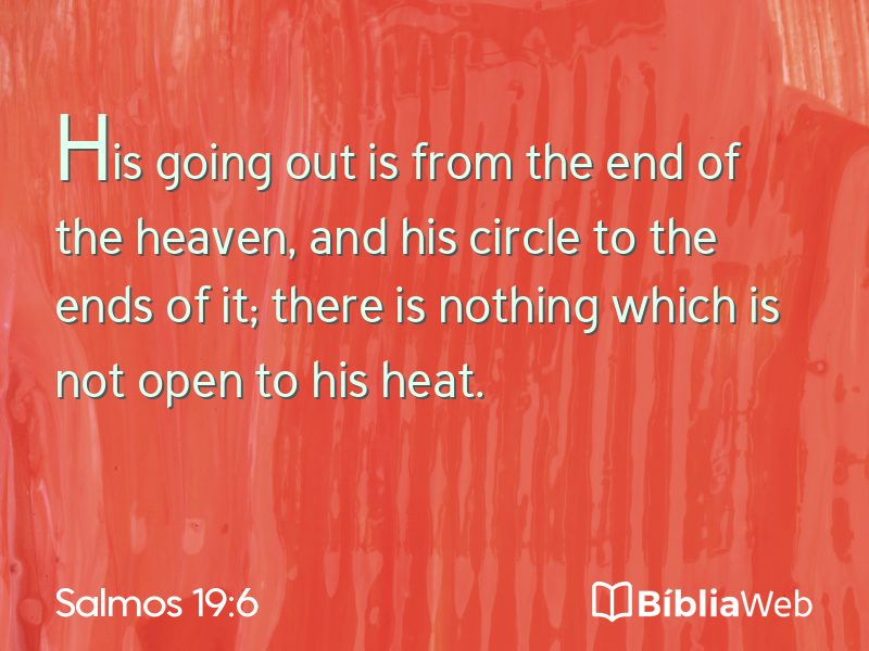 Salmos 19:6 em imagem para compartilhar