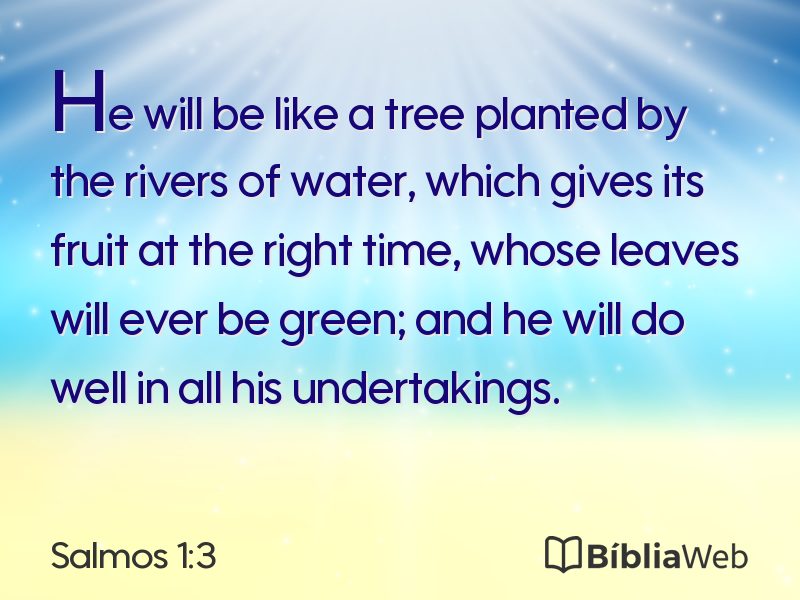 Salmos 1:3 em imagem para compartilhar