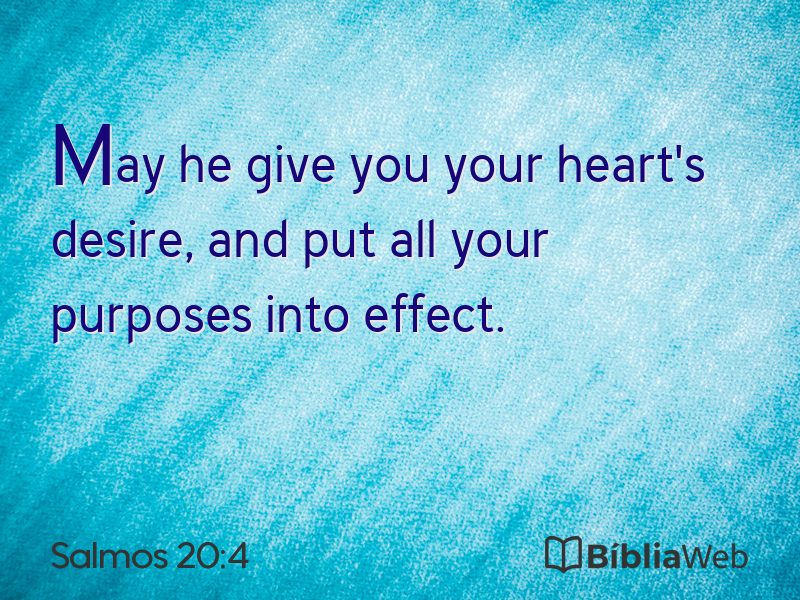Salmos 20:4 em imagem para compartilhar