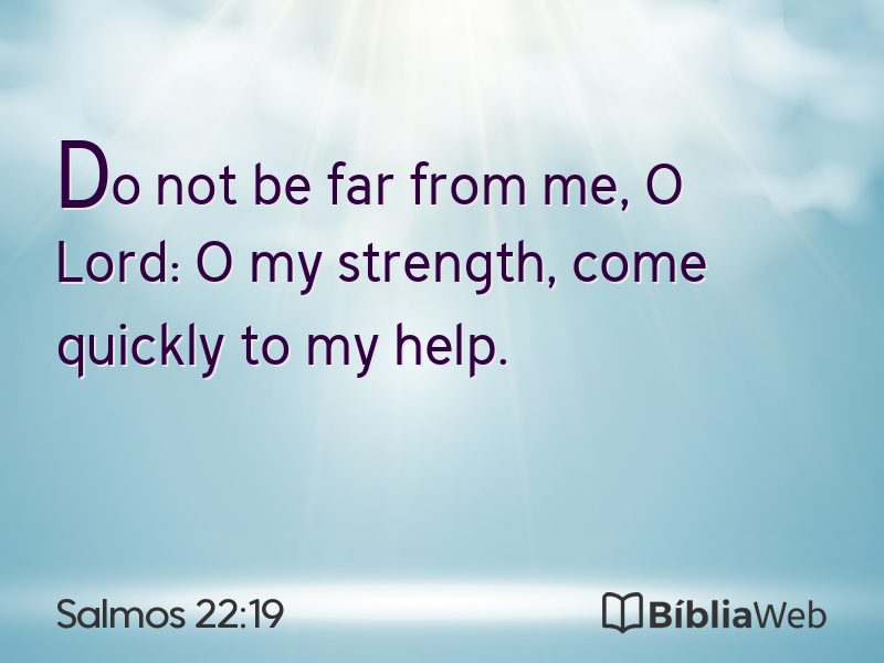 Salmos 22:19 em imagem para compartilhar