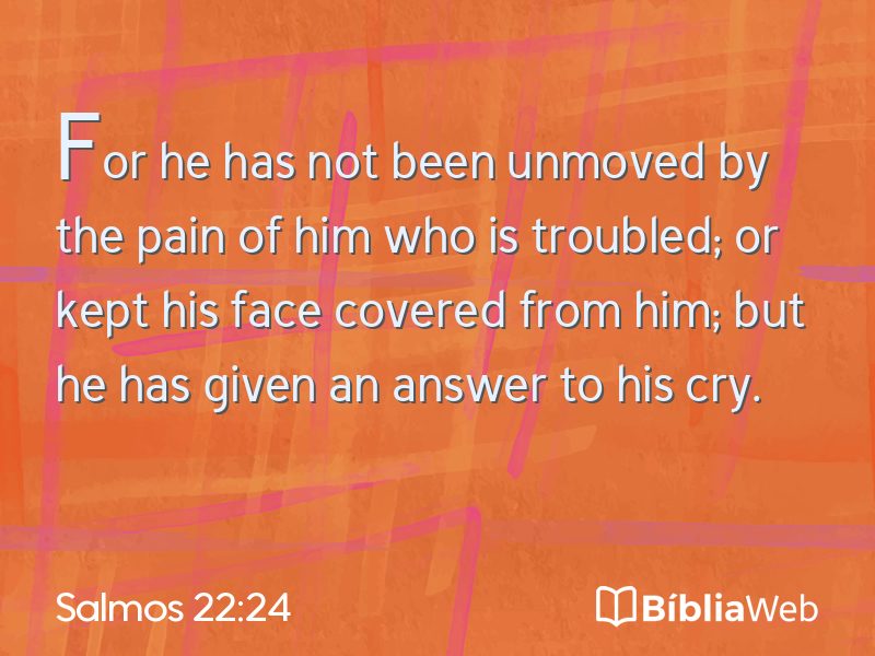 Salmos 22:24 em imagem para compartilhar