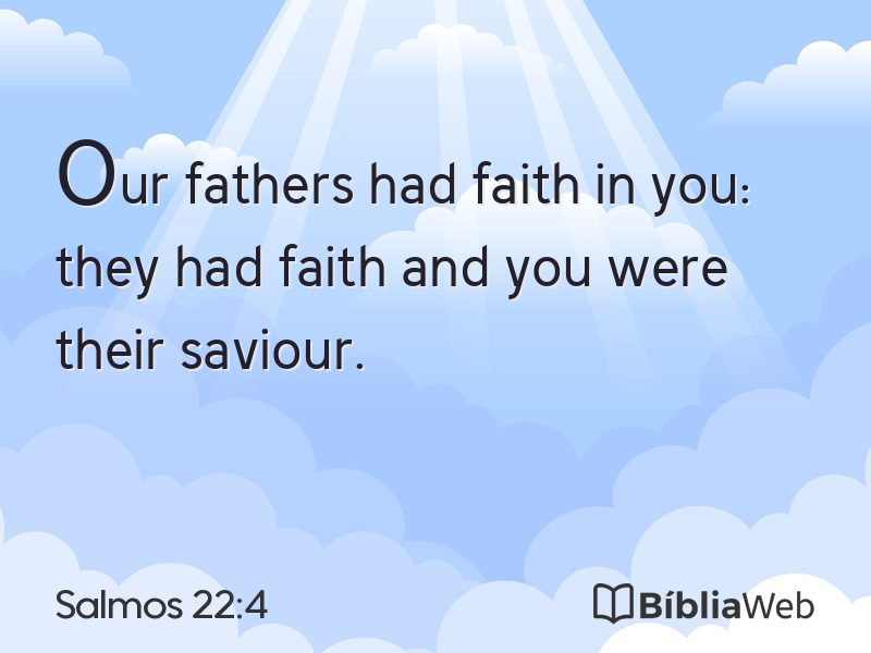 Salmos 22:4 em imagem para compartilhar