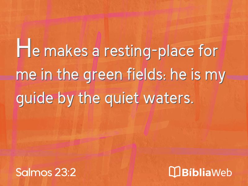 Salmos 23:2 em imagem para compartilhar