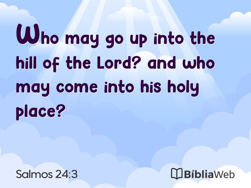 Salmos 24:3 em imagem para compartilhar