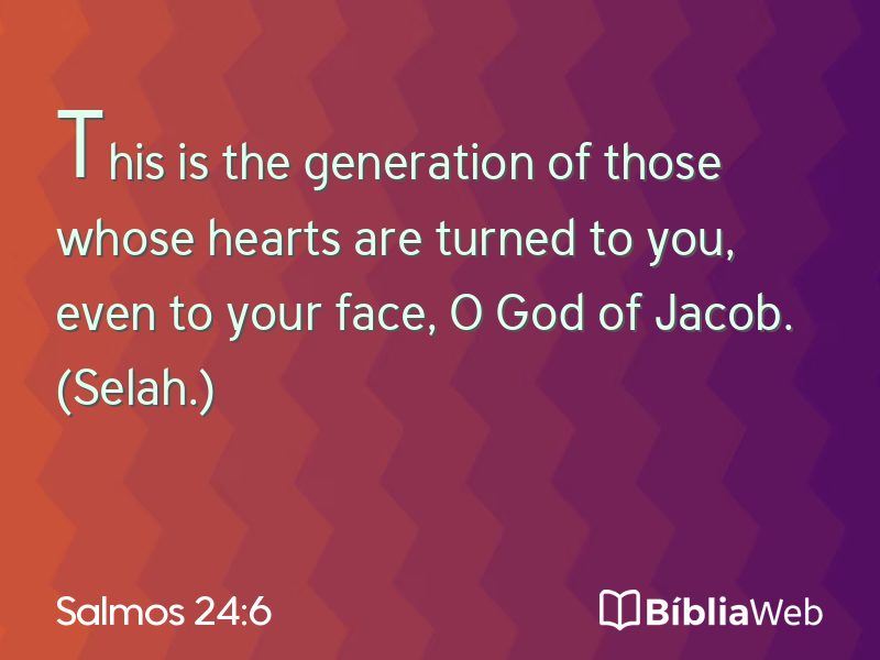Salmos 24:6 em imagem para compartilhar