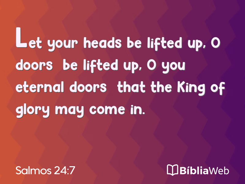Salmos 24:7 em imagem para compartilhar