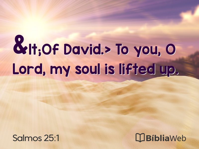 Salmos 25:1 em imagem para compartilhar