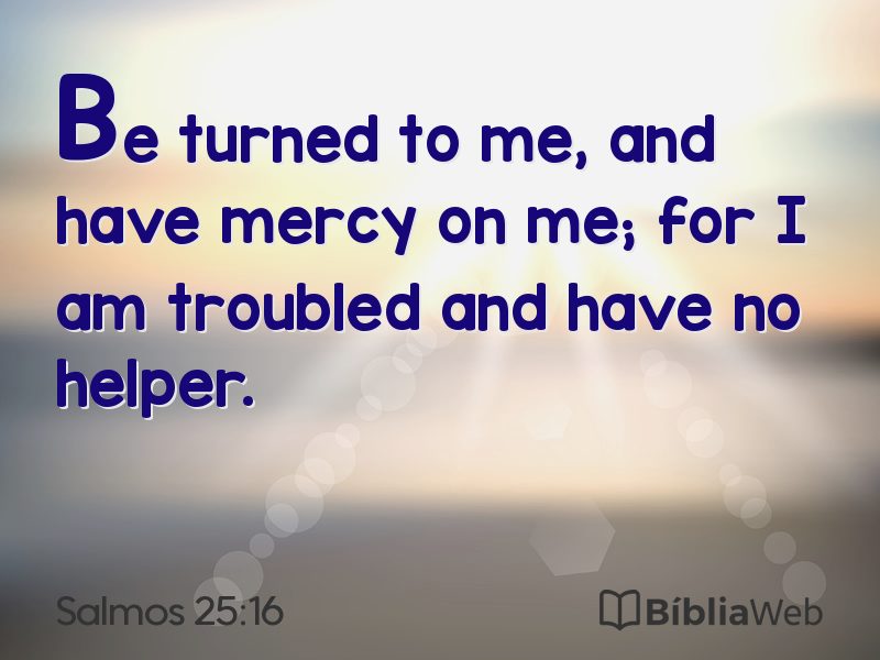 Salmos 25:16 em imagem para compartilhar