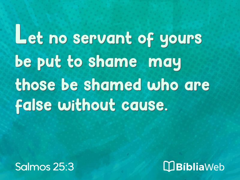 Salmos 25:3 em imagem para compartilhar