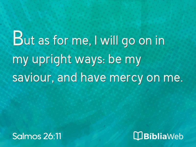 Salmos 26:11 em imagem para compartilhar