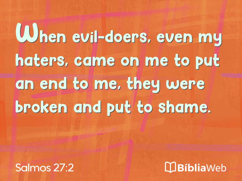 Salmos 27:2 em imagem para compartilhar