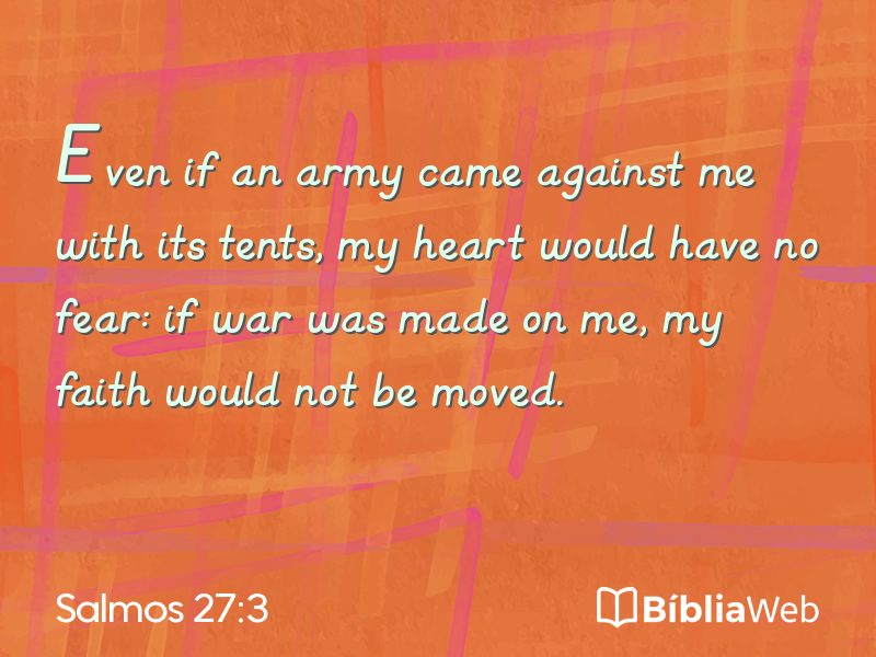 Salmos 27:3 em imagem para compartilhar