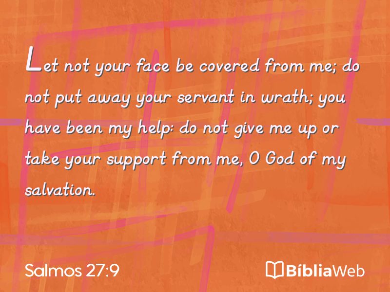 Salmos 27:9 em imagem para compartilhar