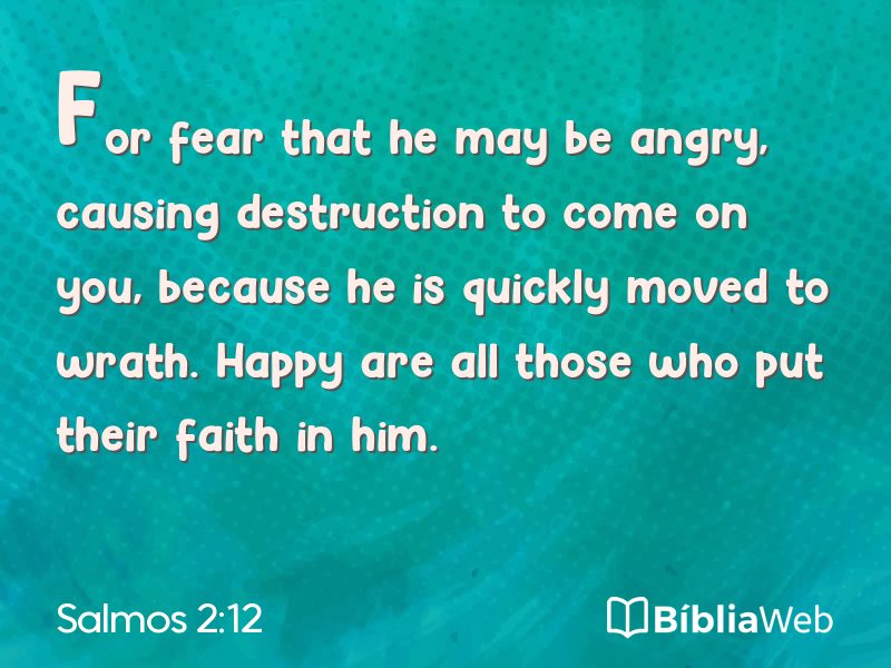 Salmos 2:12 em imagem para compartilhar