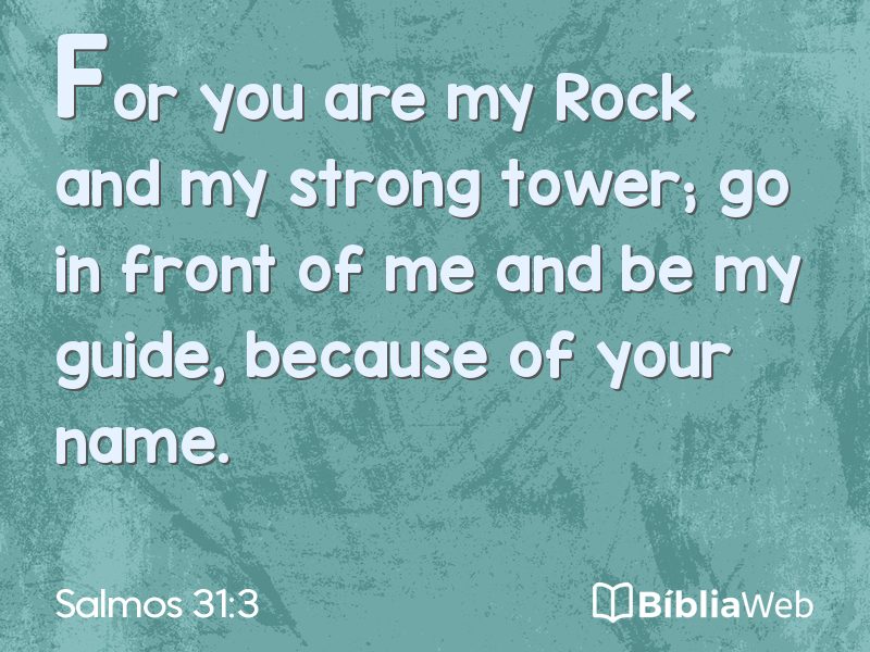 Salmos 31:3 em imagem para compartilhar