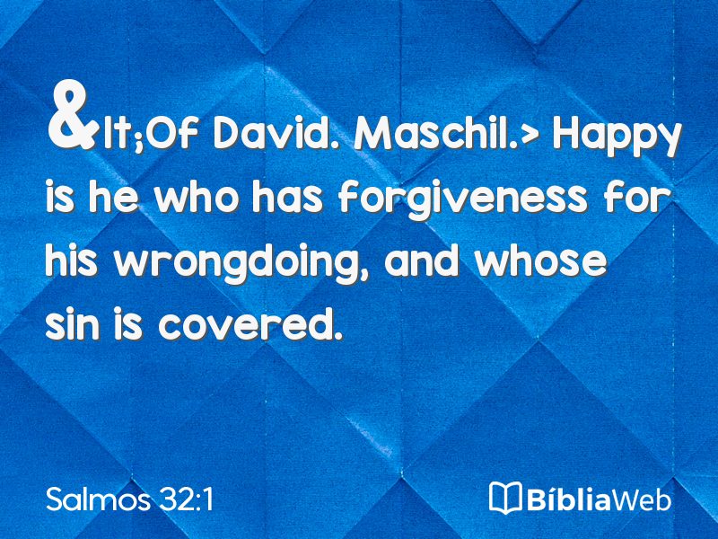 Salmos 32:1 em imagem para compartilhar