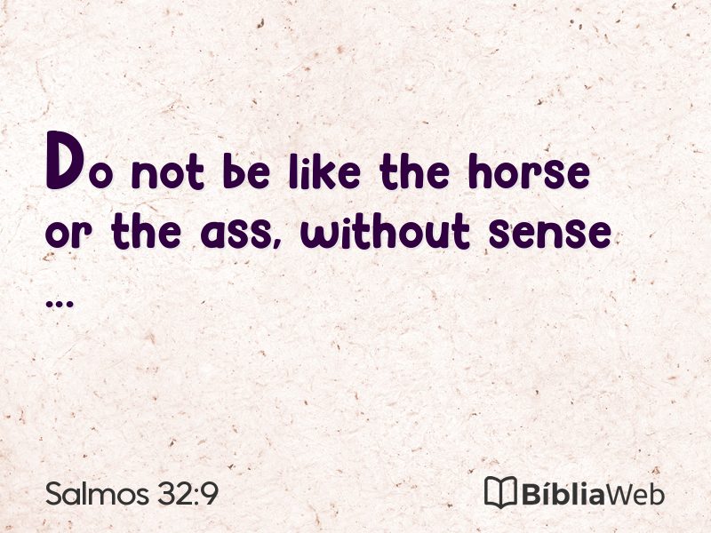 Salmos 32:9 em imagem para compartilhar