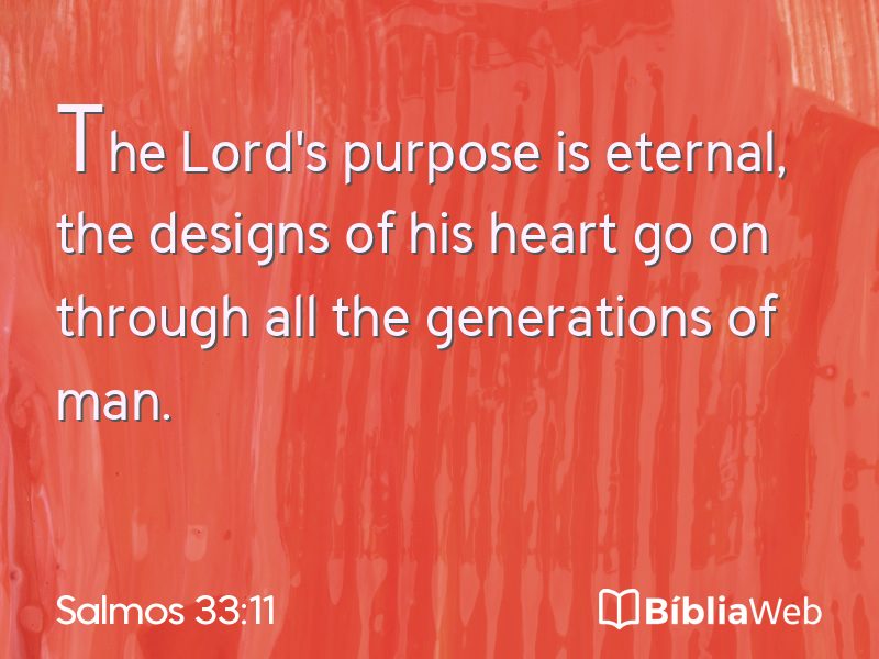 Salmos 33:11 em imagem para compartilhar