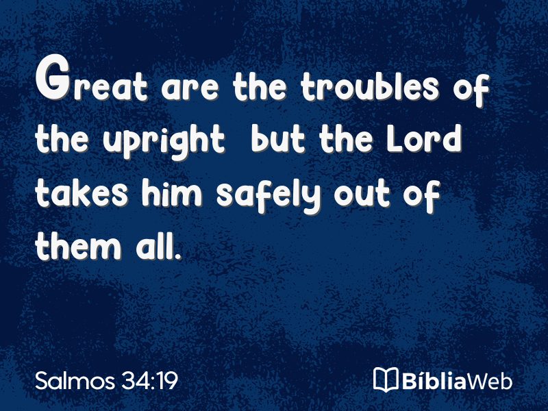 Salmos 34:19 em imagem para compartilhar