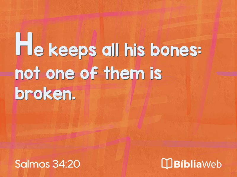 Salmos 34:20 em imagem para compartilhar