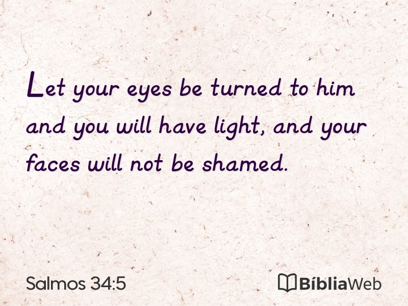 Salmos 34:5 em imagem para compartilhar