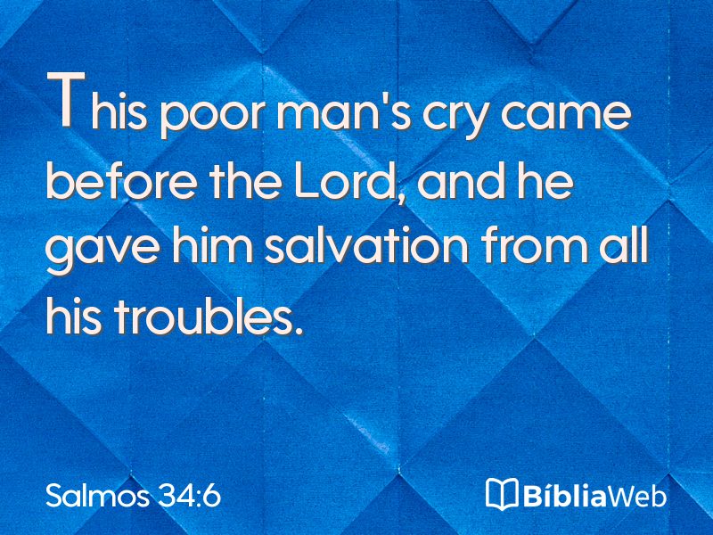 Salmos 34:6 em imagem para compartilhar