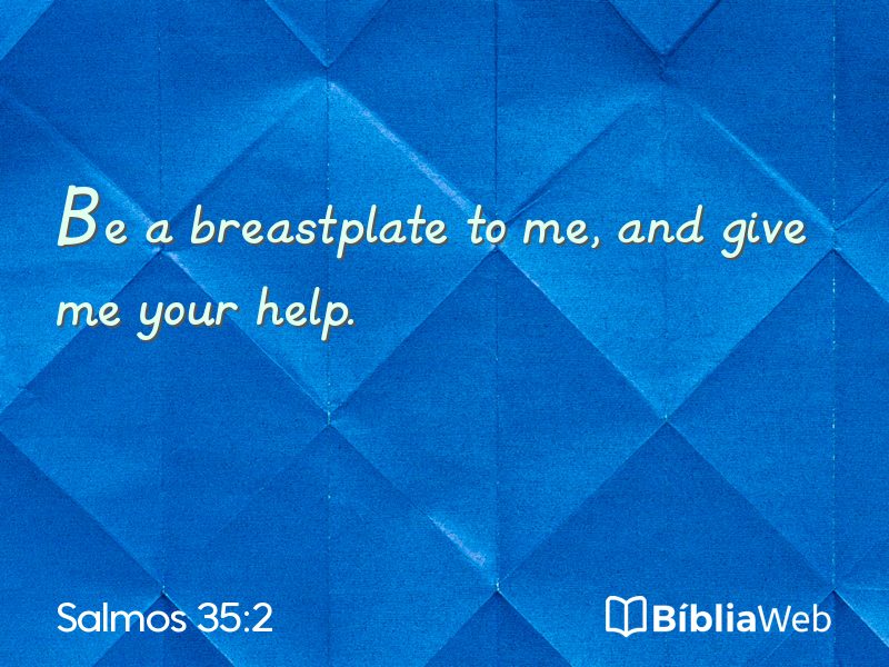 Salmos 35:2 em imagem para compartilhar