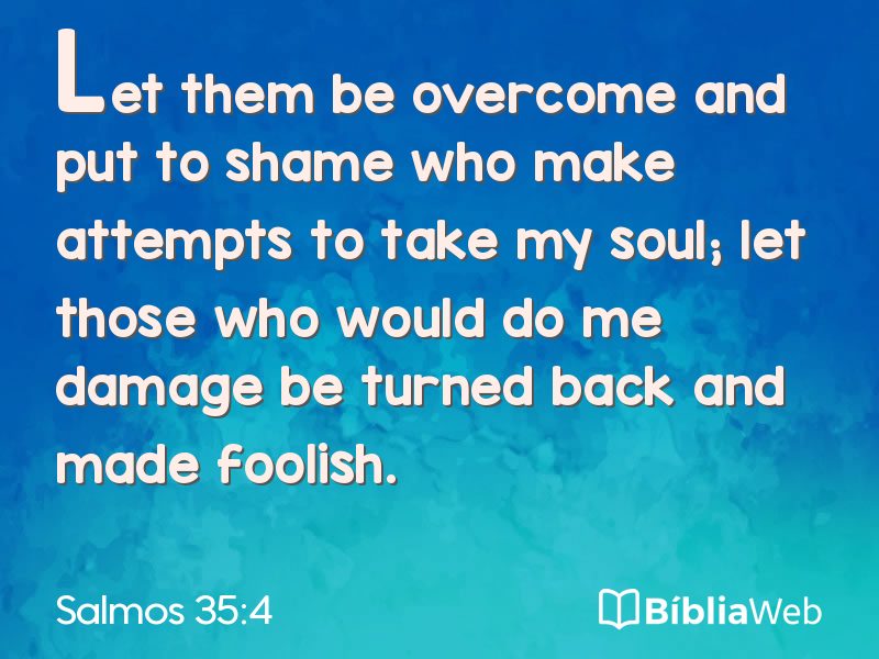 Salmos 35:4 em imagem para compartilhar