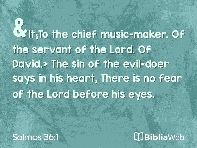 Salmos 36:1 em imagem para compartilhar