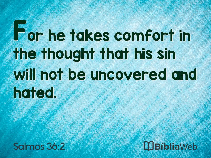 Salmos 36:2 em imagem para compartilhar