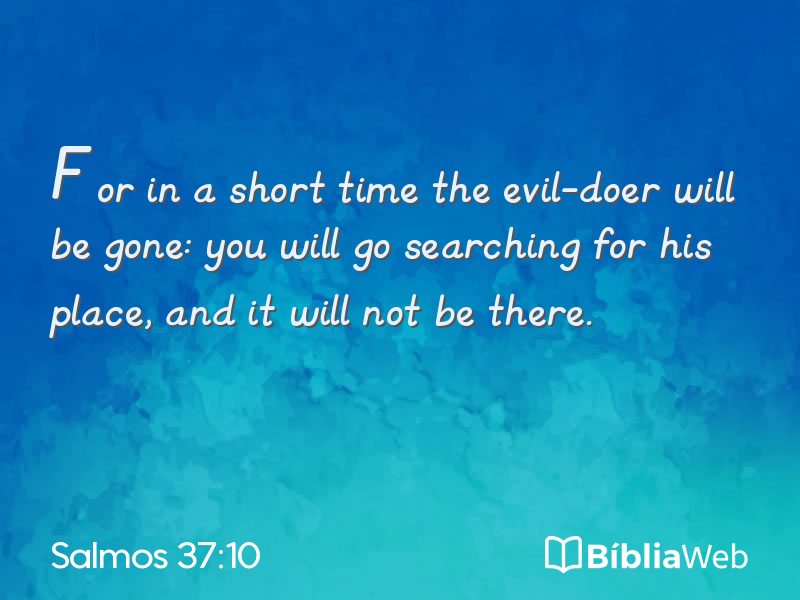Salmos 37:10 em imagem para compartilhar
