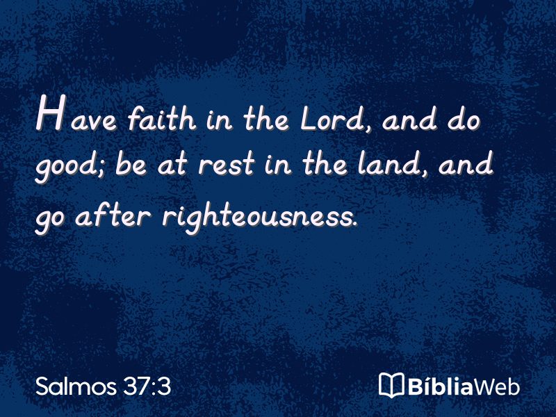 Salmos 37:3 em imagem para compartilhar