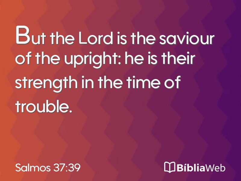 Salmos 37:39 em imagem para compartilhar