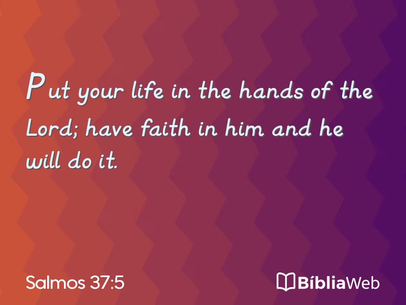 Salmos 37:5 em imagem para compartilhar