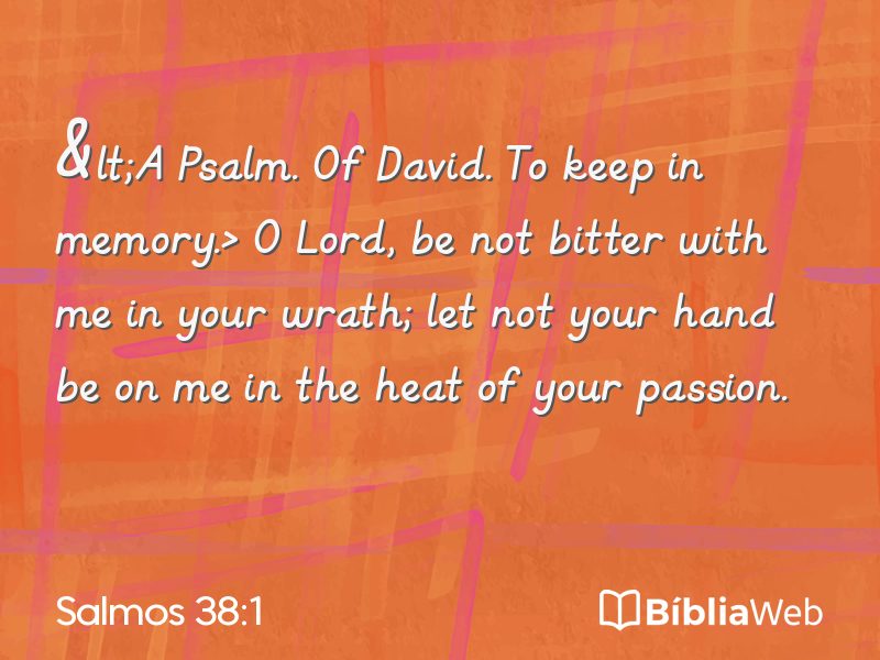 Salmos 38:1 em imagem para compartilhar