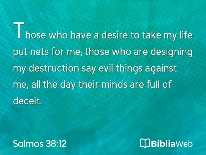 Salmos 38:12 em imagem para compartilhar