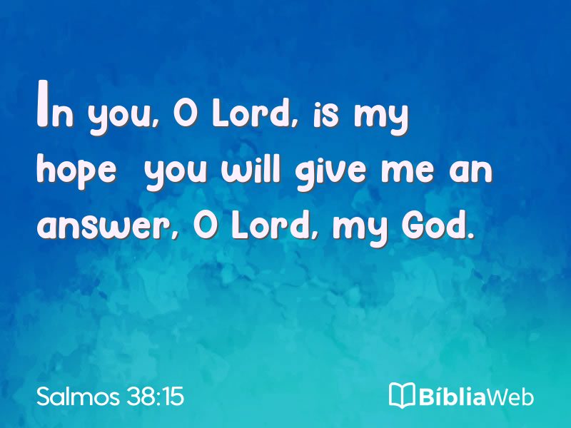 Salmos 38:15 em imagem para compartilhar