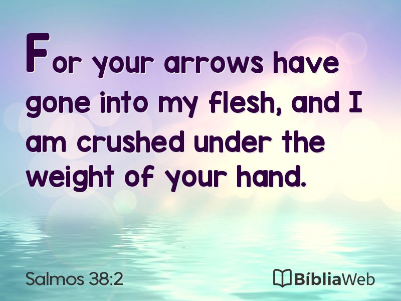 Salmos 38:2 em imagem para compartilhar